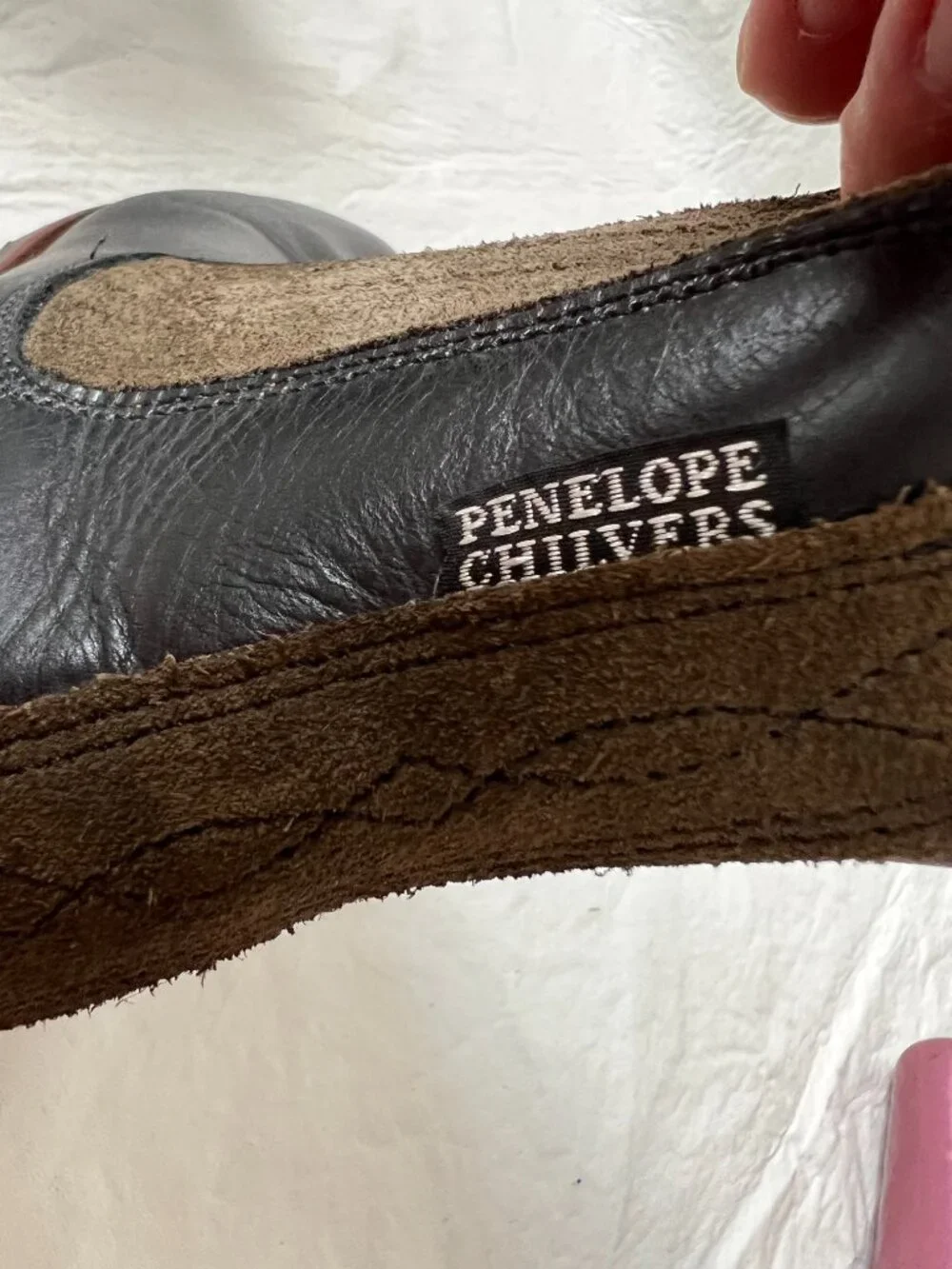Penelope Chilvers Chelsea Boots black leather 37 6 womens Oscar Wool-Lined